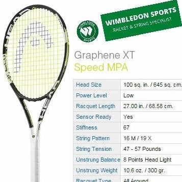 Promo vErY LAST stock Raket Tenis HEAD SpEeD MPA 300 Gram 100 sQ ORIGINAL COD