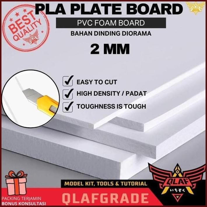 

READY STOCK PLA PLATE BOARD PVC FOAM 2MM DIORAMA DINDING MAKET SCALE MODEL TERLARIS