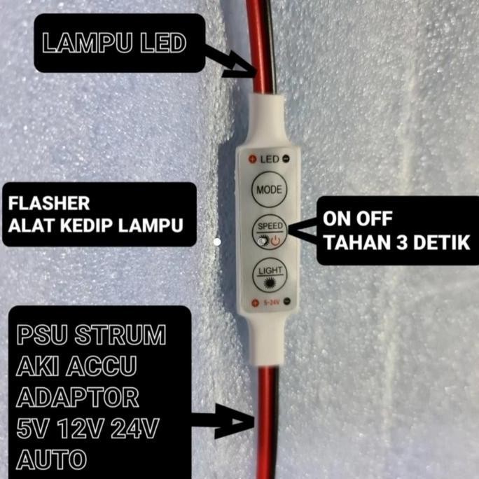 FLASHER RELAY RELAI MOTOR MOBIL MODUL KEDIP 5V 12V 24V