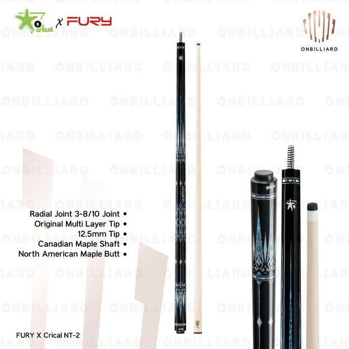 Fury X Crical NT Series by Konllen NT-1 NT-2 Cue Stick Billiard