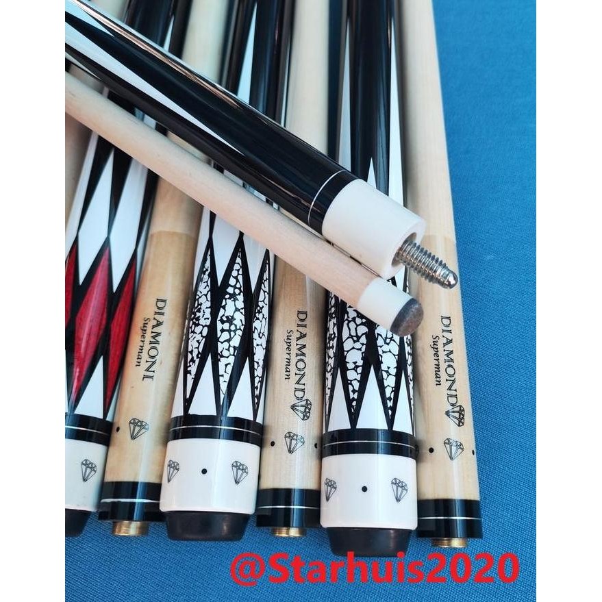 Stik Billiard Diamond Cue 13mm Maple Cue Stik Billiard Kualitas Bagus