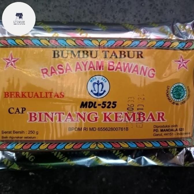 

Bumbu Tabur Ayam Bawang Cap Bintang Kembar 250 gr