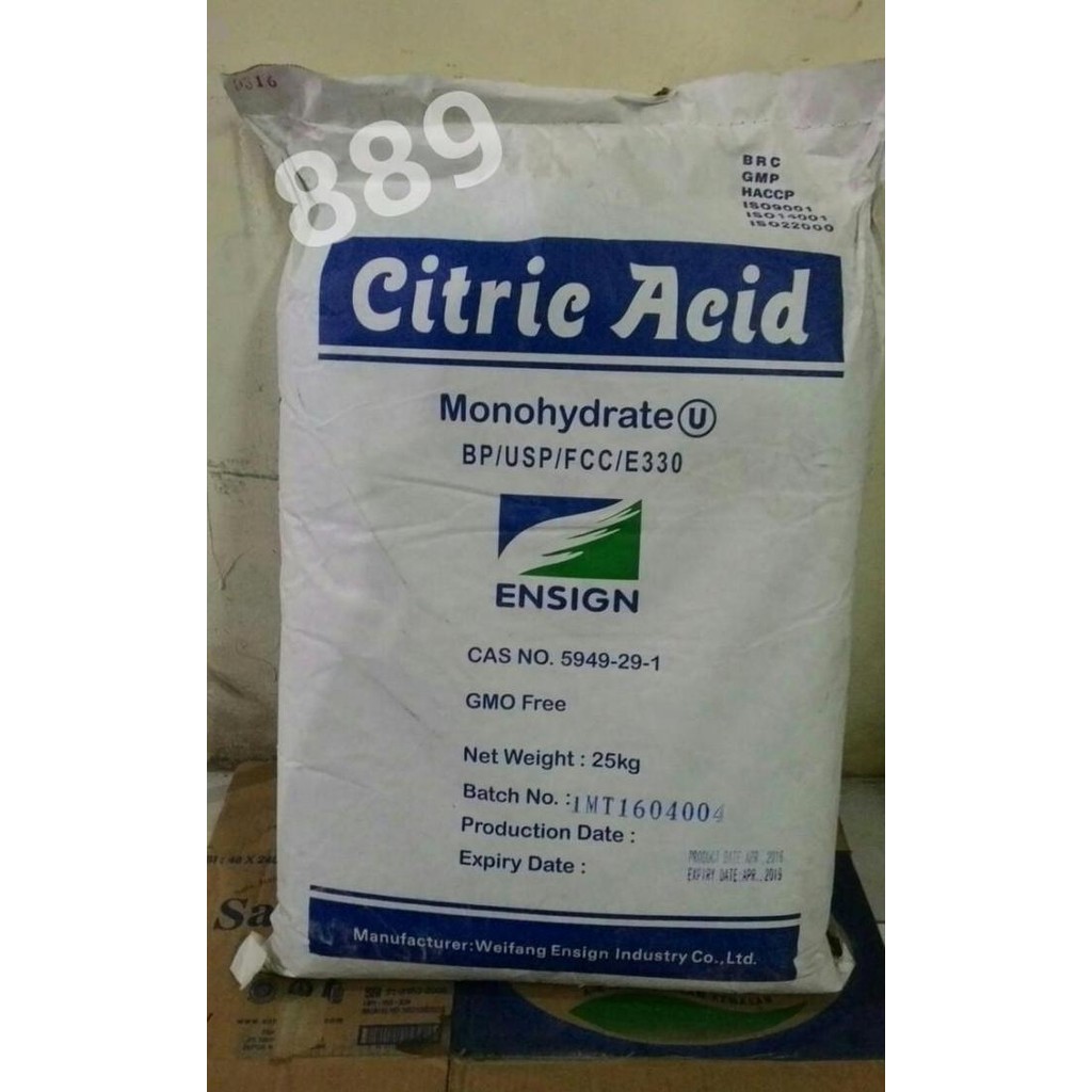 

Citric Acid / Citrun / Asam Sitrun 200 Gram