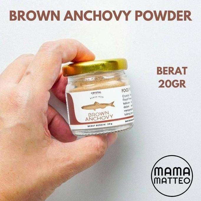 

Crystal of the Sea Brown Anchovy Powder 20gr / Bubuk Teri Jengki