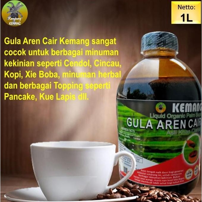 

Gula Aren Cair 1 Liter Murni Palm Sugar 1,3 kg Kental Khas Cianjur