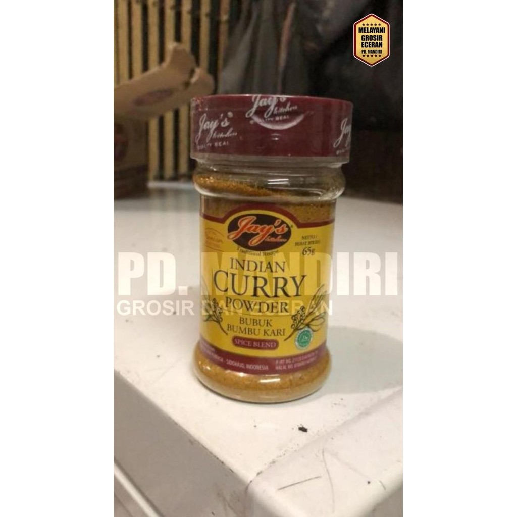 

JAY'S KITCHEN BUBUK BUMBU KARI 65 GR / INDIAN CURRY POWDER / NON MSG