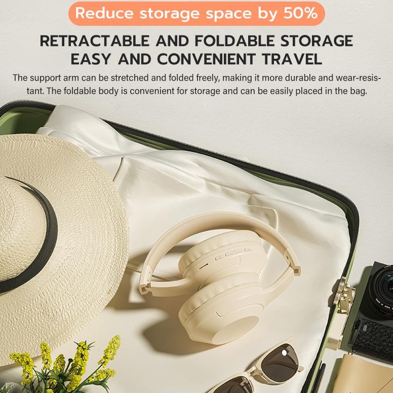 Jovitech Headphone  Bluetooth Wireless  Earphone Bluetooth 5.3 Hifi Sound Quality Headphone - Th18