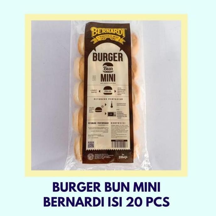 

Bernardi roti Burger Bun Mini Isi 20pcs