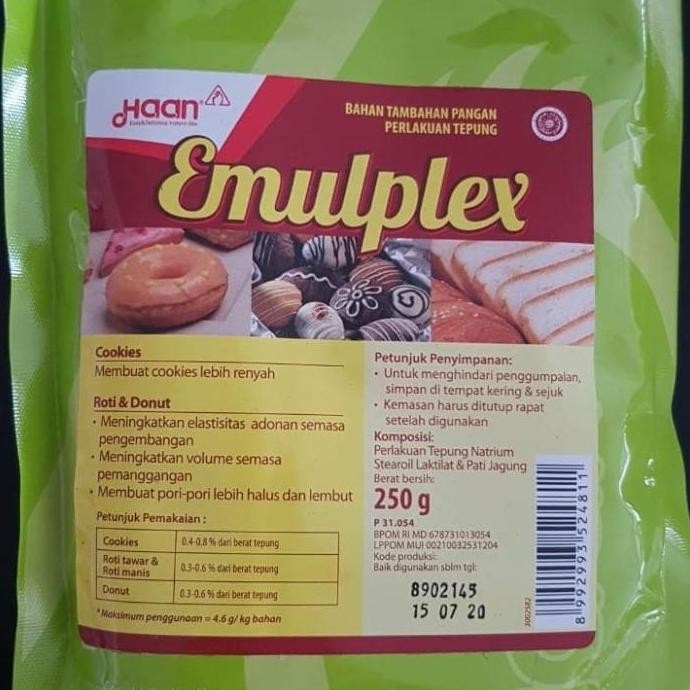 

EMULPLEX Haan Perenyah Pelembut Kue Kering Roti 250 gr