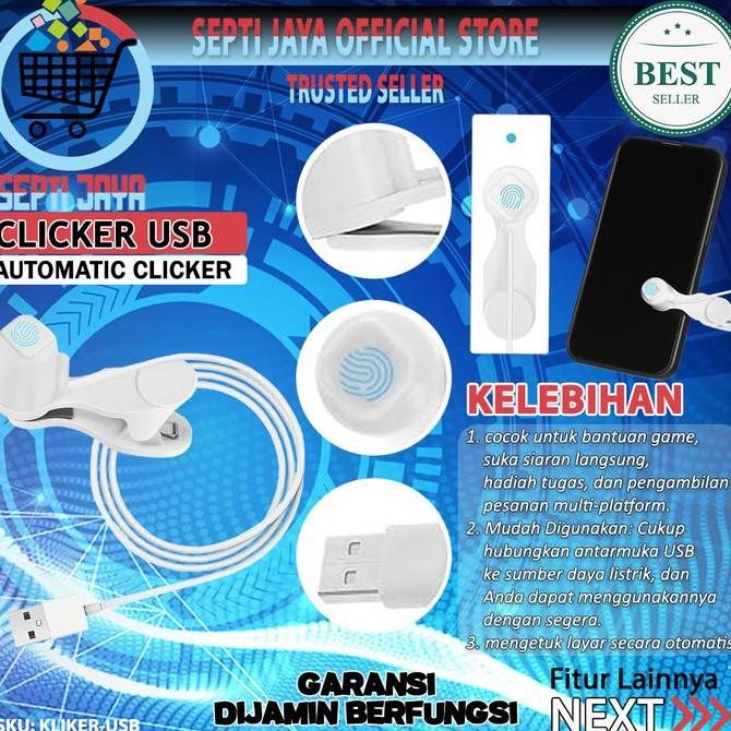 TERBARU! USB Smart Clicker Alat Tap tap Klik Pengklik Screen Layar Smartphone HP Handphone Automatic