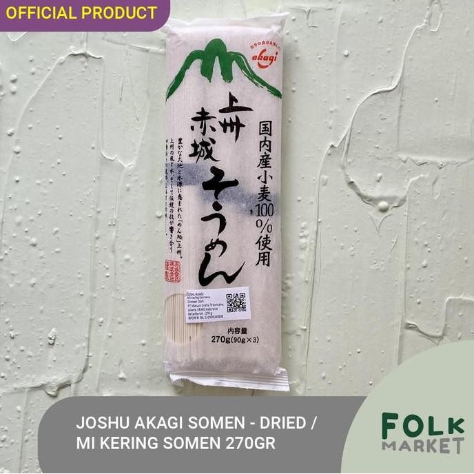 

JOSHU AKAGI Somen Dried Noodle 270gr - Mi / Mie Kering Somen Jepang