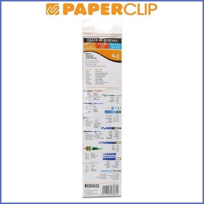 

STOCK NEW KUAS SIMPLY 216920401 GOLD TAKLON SYNTHETIC 4 PCS TERLARIS