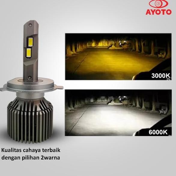 AYOTO Lampu Soket H4, A3-H4, 45 Watt, garansi 1 tahun Car