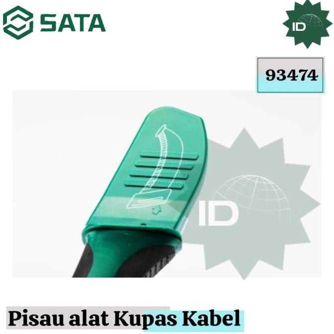 

Pisau Alat Kupas Kabel 93474 Protection Wire Stripping Knife Sata Tools