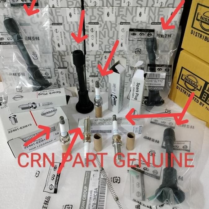 BUSI IRIDIUM LIVINA 4PC + SELONGSONG COIL LIVINA 4PC.1PAKET LIVINA 1.5