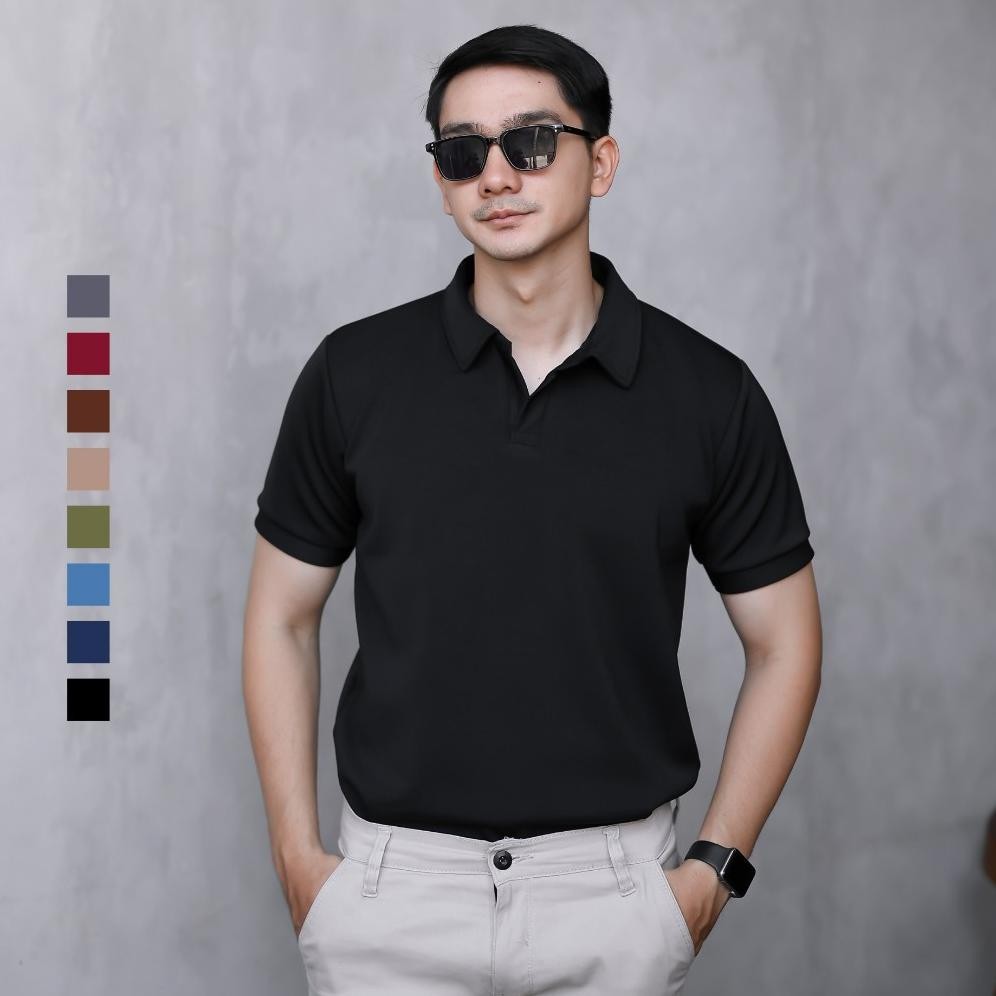 Murah Sanvanina Polo Shirt Pria Korea | Kaos Polo Shirt | Kaos Pria Berkerah | Cuba Poloshirt Scuba 