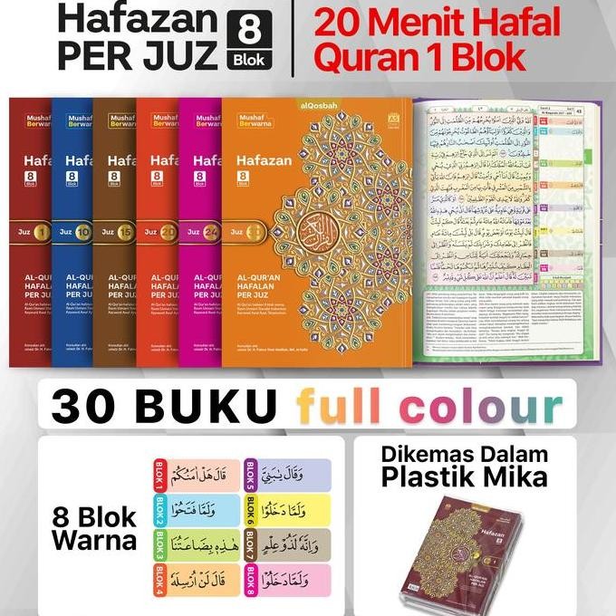 Alquran Hafazan PER JUZ Alqosbah Al-Quran Hafalan PerJuz Mushaf Waqaf Ibtida dan Terjemahan Alqosbah
