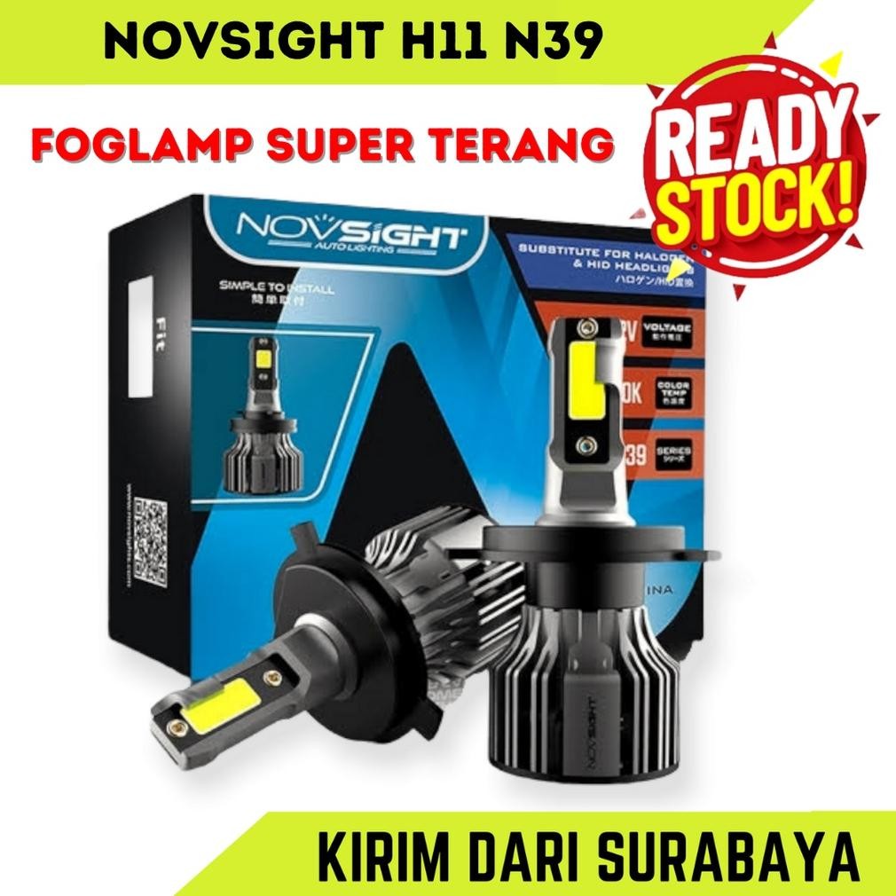 Lampu Led Foglamp H11 Novsight N39 72Watt 10000Lumens - Super Terang