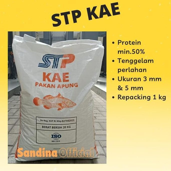 STP KAE PAKAN PELET IKAN KOI KAKAP AIR TAWAR HIAS KARI HAKU