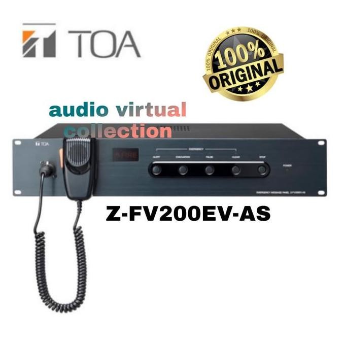 TERBARU - TOA Z-FV200EV-AS / ZVF200EV /ZFV200EV AS (EMERGENCY MESSAGE PANEL)