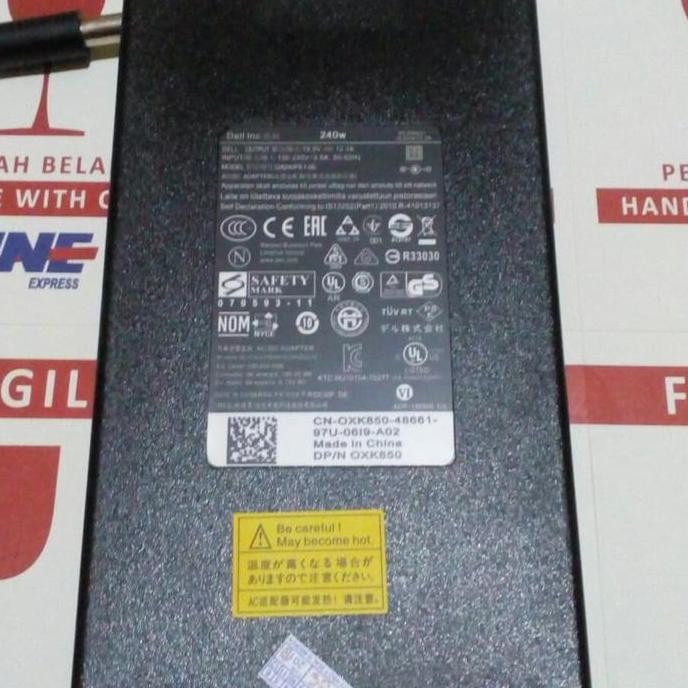 BEBAS ONGKIR - adapter adaptor charger dell Alienware Area-51 M17x M17-R1 M17-R3 240W