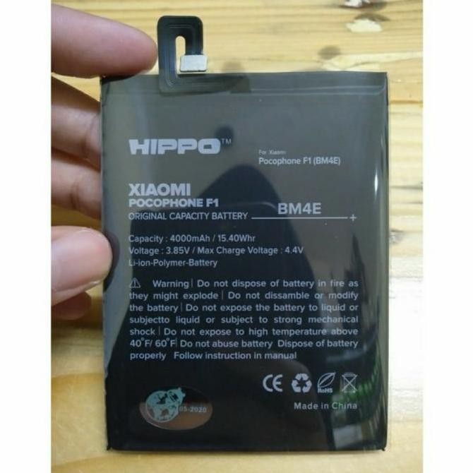 Batre Batrai Baterai Battery Hippo BM4E Pocophone F1 BM 4E Original