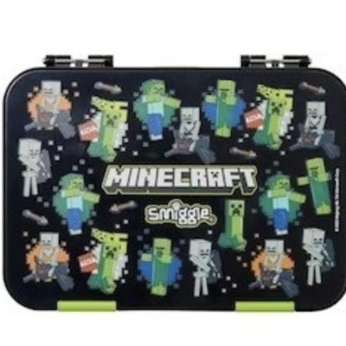 Smiggle Minecraft Bento Box/Kotak Makan Minecraft/Kado/Ori