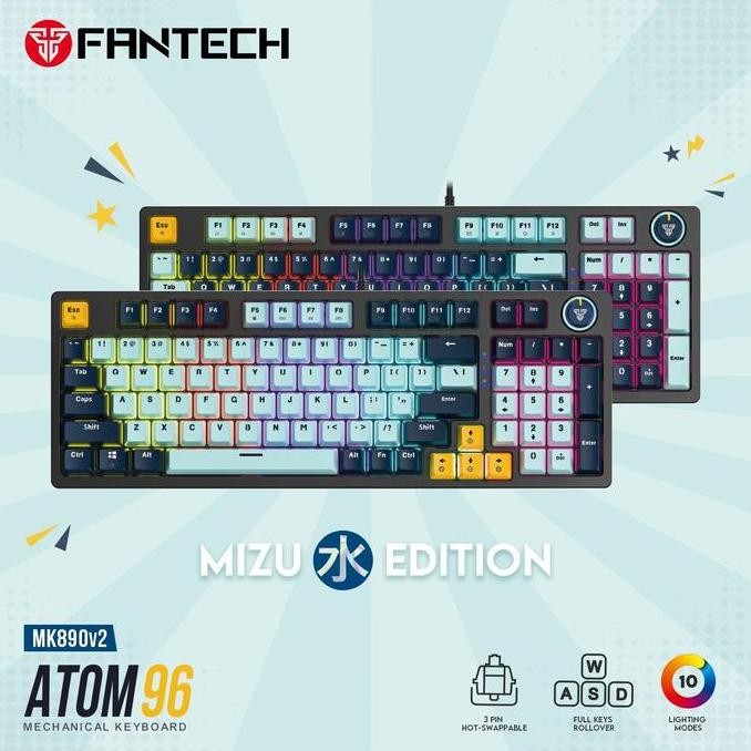 Fantech Keyboard Mechanical ATOM96 MK890V2