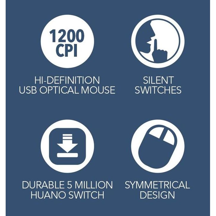 Alcatroz Silent Mouse Wired Stealth 5 (1200cpi) 2 Tahun Garansi Resmi