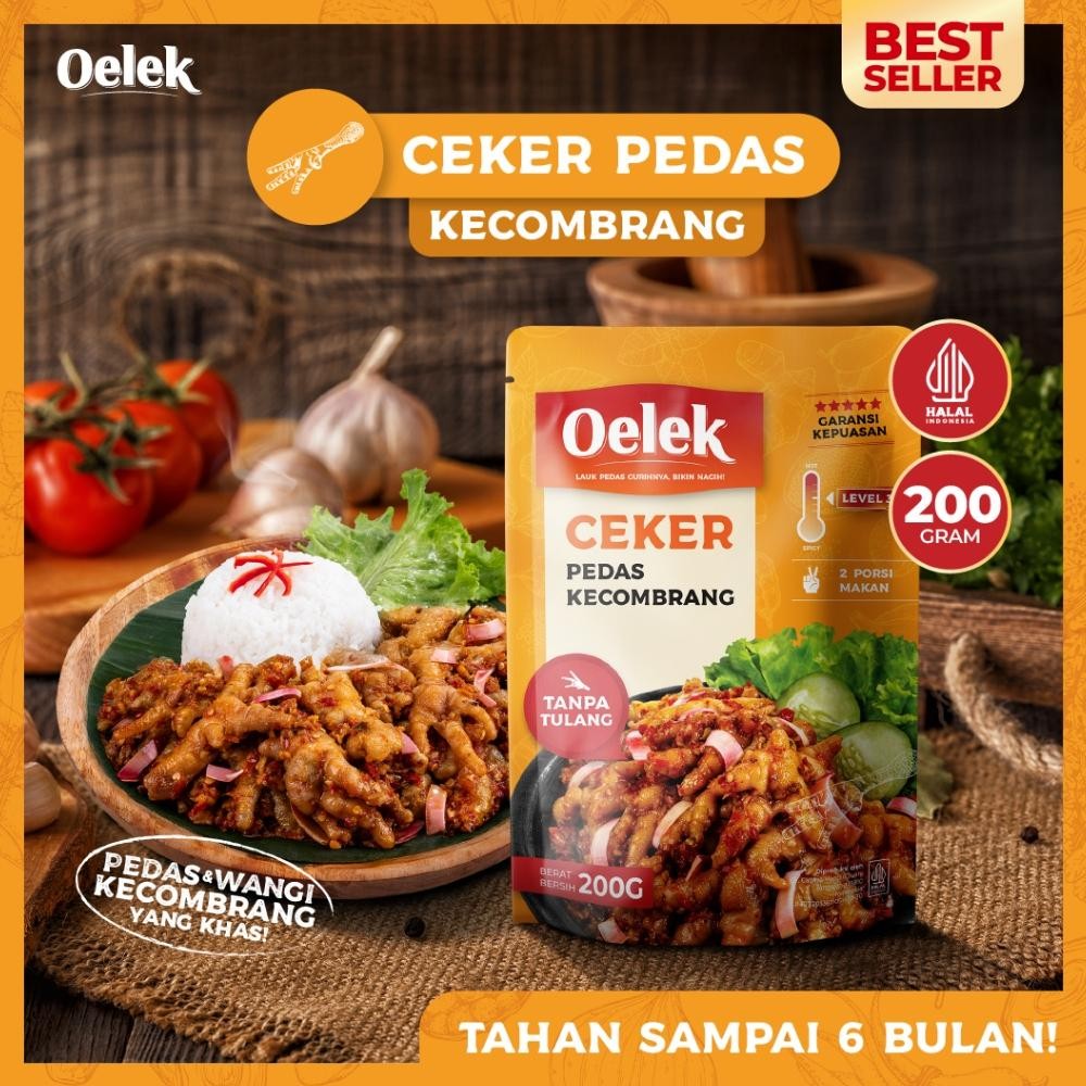 

TERLARIS Oelek Ceker Kecombrang Tanpa Tulang / Ceker Kecombrang Mercon Pedas / Lauk Siap Saji / Lauk Sambal Siap kirim