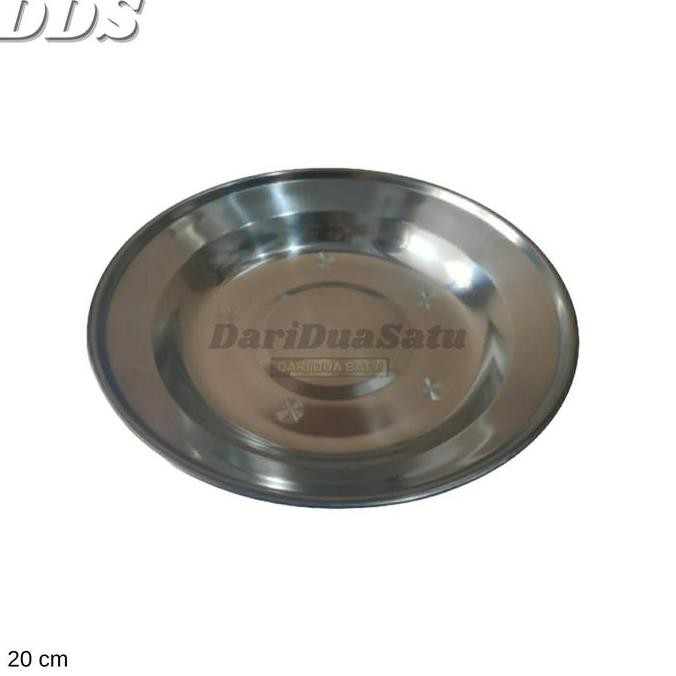 Piring Stainless Steel Tebal 555 Made India