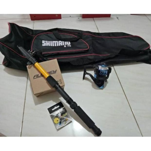 Set Pancing Antena Teleskopik 150 Lengkap FREE TAS PANCING SHIMANO