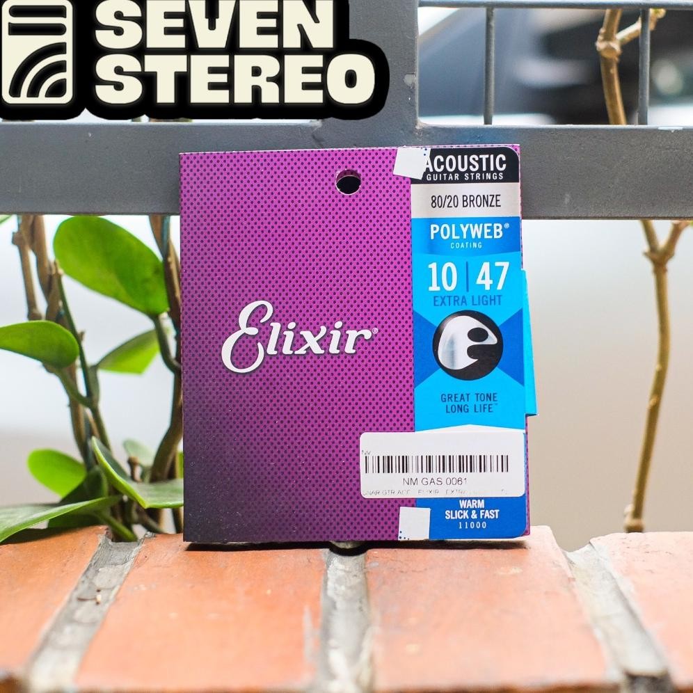 Elixir 11000 Polyweb 10-47 Guitar Acoustic String - Senar Elixir Ori
