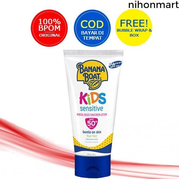 Banana Boat Kids Sensitive Sunscreen Lotion Spf 50+ 90Ml