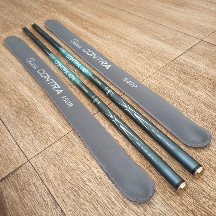 (Best Saller) Joran Tegek Anyfish Contra Pole Rod Carbon Fiber Fishing Rod Bestseller