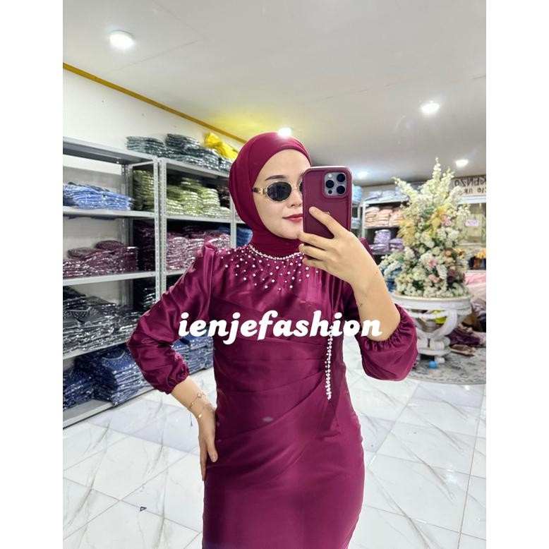 Bf888S Termurah Emily Dress // Dress Kondangan Viral By Ienjefashion (Ready Stok Langsung Kirim) Ve2