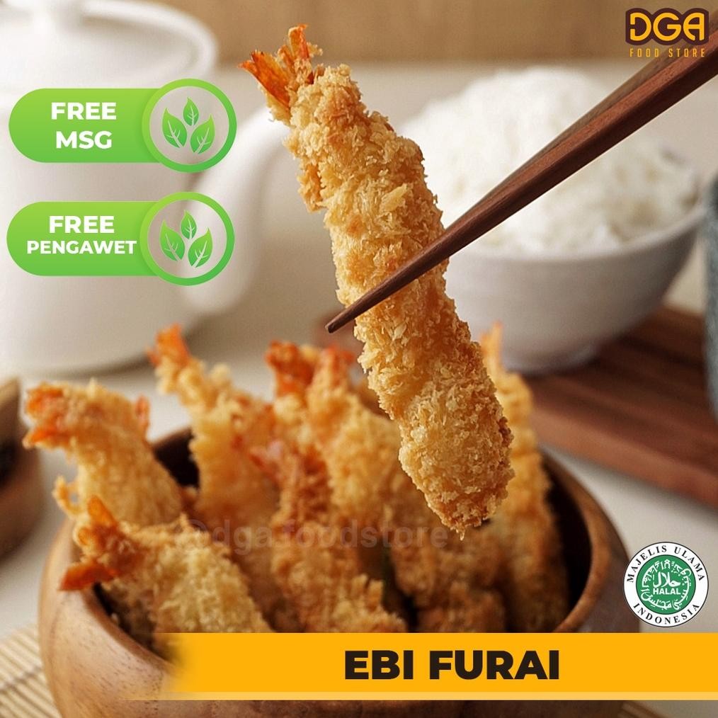 

TERMURAH Ebi Furai Tempura Isi 12 Non MSG Non Pengawet Halal MUI BPOM Murah Siap kirim