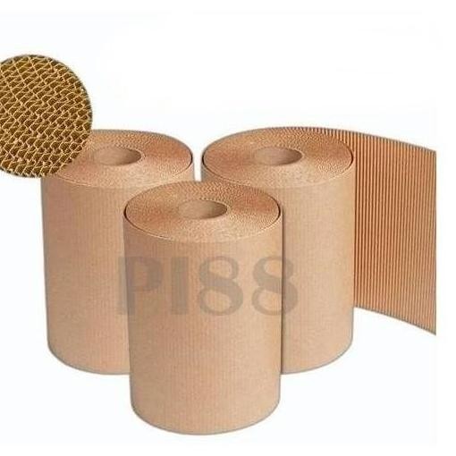 

Kardus Lembaran Single Face Roll Pembungkus Corrugated Roll Kardus Gulungan Packing