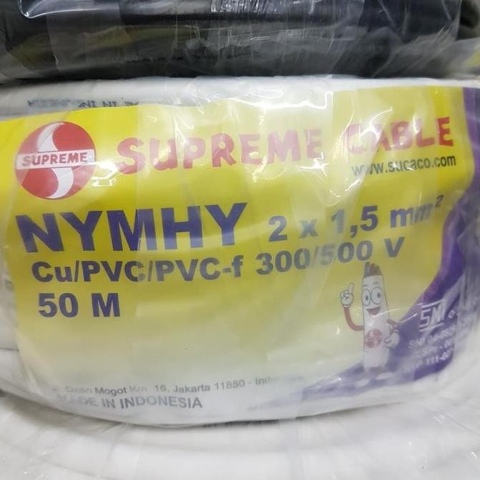 Promo KABEL SUPREME NYMHY NYYHY 2X1,5 (50M) NYYHY NYMHY SERABUT COD