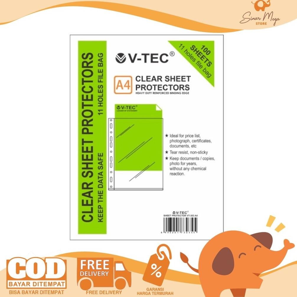 

Vtec VTec Sheet Protector A4 100Sheet Clear Sheet Protector A4 Murah Berkualitas