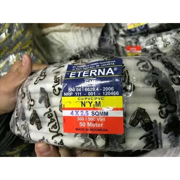 Promo KABEL NYM 4x2.5 mm ETERNA / Kabel NYM 4x2,5 mm Eterna / Kabel Listrik COD