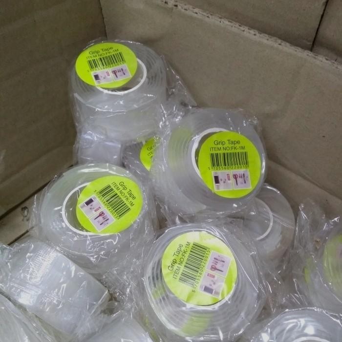 FMT Double Tape/Dobel Tape/Solasi Perekat Bening 24mm x 3m