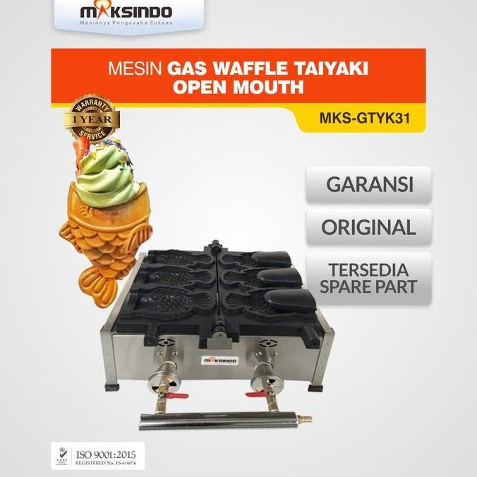Mesin Gas Waffle Taiyaki Open Mouth (GTYK31)