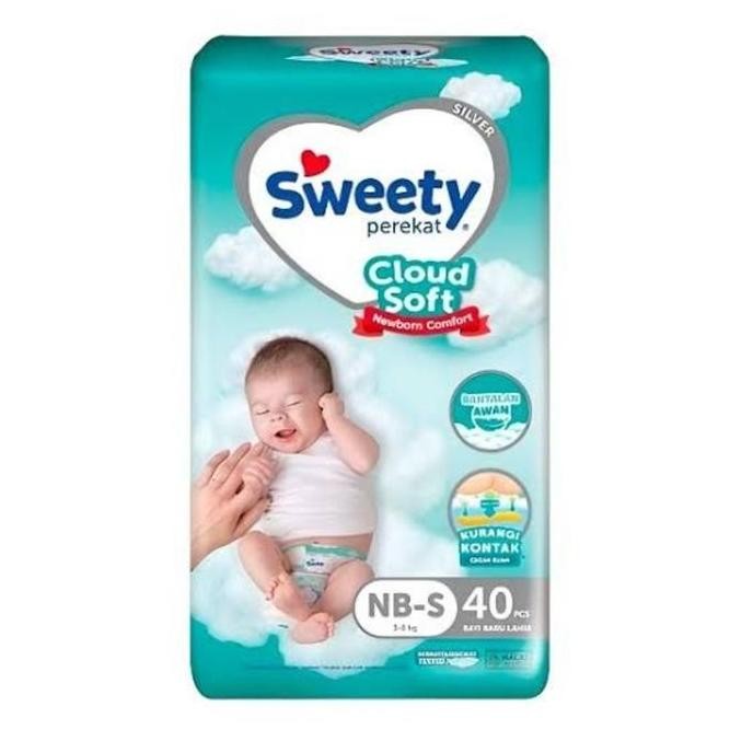 Terbaik Sweety Silver Cloud Soft Tape/ Perekat -  Nb-S 40 100% Ori