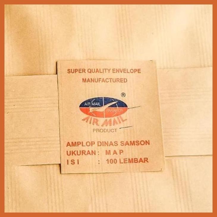 

(ATK) AMPLOP POLOS COKLAT MAP AIR MAIL / AMPLOP DINAS SAMSON ECERAN ALAT TULIS LUKIS SEKOLAH KULIAH GAMBAR KANTOR
