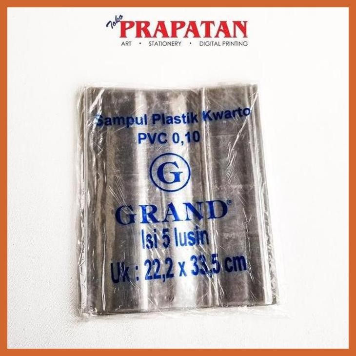 

(ATK) SAMPUL BUKU PLASTIK PVC 1 LUSIN KWARTO/BOXY ALAT TULIS LUKIS SEKOLAH KULIAH GAMBAR KANTOR