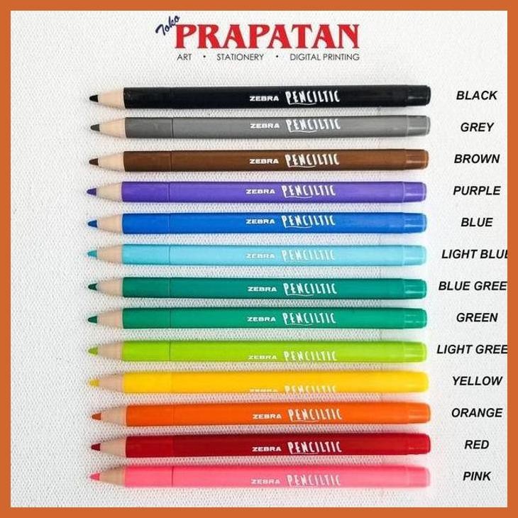 

(ATK) PENCILTIC ZEBRA 0.4MM / PENA WARNA ZEBRA ALAT TULIS LUKIS SEKOLAH KULIAH GAMBAR KANTOR