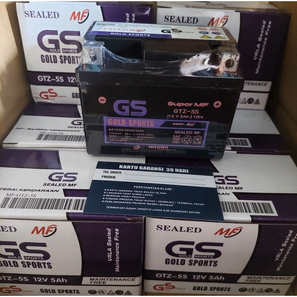 Aki Motor Full Kering Gell Beat Vario Beat Fi Supra 125 Karisma Gtz5s Bergaransi