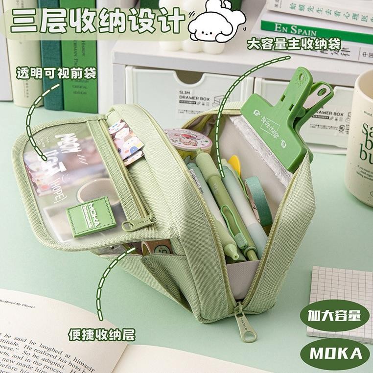 

Cod SutangTempat Pensil Aesthetic Tas Pena Kotak Pensil Aesthetic Tas Pensil Pencil Case Tempat Alat Tulis Kapasitas Besar See-97