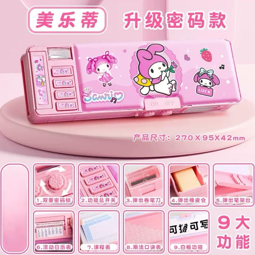 

Eelic Kotak Alat Tulis Multifungsi Kuromi Untuk Anak Perempuan 2025 Kotak Pensil Otomatis Baru Kata Sandi Kompartemen Mesin Kotak Pena Besar Ys 2Er-54